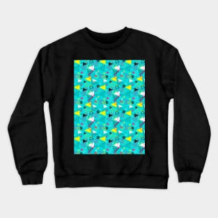 I Love The 80s Pattern Light Green Version Crewneck Sweatshirt